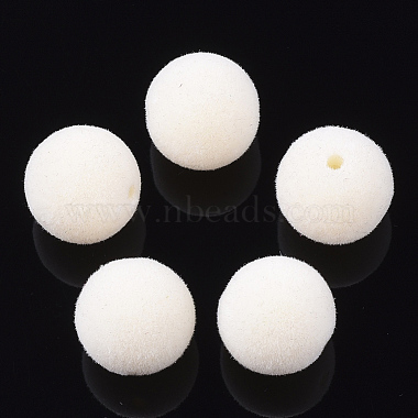 16mm Creamy White Round Acrylic Beads
