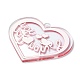 Valentine's Day Transparent Acrylic Pendant(OACR-A025-02G)-2