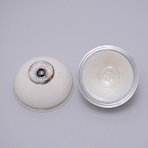 Craft Eyes, Acrylic Outside and Resin Filling Inside, for Doll Making, Half Round, Gainsboro, 32.5x18mm(DIY-WH0204-52B)