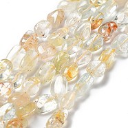 Natural Topaz Beads Strands, Nuggets, 8~18x6~10x4~8mm, Hole: 1mm, about 30~48pcs/strand, 15.35~15.55 inch(39~39.5cm)(G-I351-B10)