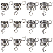 16Pcs 2 Style Steel Wire Knitting Thimbles, Yarn Guide Finger Holder, Crochet Tools, Stainless Steel Color, 2.5x2.1x2.3cm & 2.65x2.85x2.6cm, Inner Diameter: 17.1mm & 14mm, 8pcs/style(FIND-SC0007-71)
