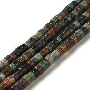 Natural Multi-Color Agate Beads Strands, Disc, Heishi Beads, 1.4~2.5x4~4.5mm, Hole: 0.8mm, about 167pcs/strand, 14.88''(37.8cm)(G-H230-53)