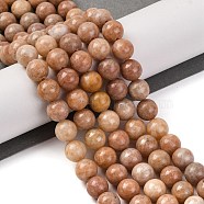 Natural Orange Quartz Beads Strands, Round, 8.5mm, Hole: 1mm, about 49pcs/strand, 16.34''(41.5cm)(G-P551-A01-03)