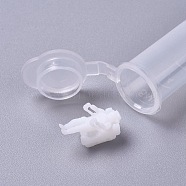 DIY Crystal Epoxy Resin Material Filling, Spaceman, for Jewelry Making Crafts, with Transparent Disposable Resin Tube/Box, White, Tube: 52x22x15mm, 16x8x10mm(DIY-WH0152-85A-03)