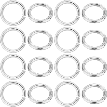 50Pcs 925 Sterling Silver Open Jump Rings, Saw Cut Round, Silver, 21 Gauge, 5x0.7mm, Inner Diameter: 3.5mm