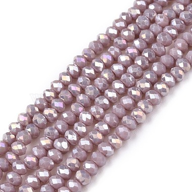 Medium Purple Rondelle Glass Beads