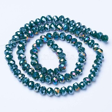 Chapelets de perles en verre galvanoplastique(EGLA-A034-P4mm-B10)-2