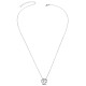 TINYSAND 925 Sterling Silver Crown CZ Pendant Necklaces(TS-N312-S)-2