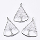 Natural Quartz Crystal Big Pendants(G-T133-P03J)-1