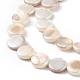 Electroplated Natural Freshwater Shell Beads Strands(X-SHEL-K001-002)-3