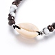 Nylon cordon tressé bracelets de perles(BJEW-JB04100-01)-2