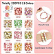 220Pcs 11 Colors Dyed Handmade Lampwork Beads(LAMP-TA0001-41B)-4