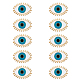 Hobbiesay 10pcs alfileres de esmalte mal de ojo(JEWB-HY0001-28)-1