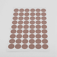 PVC Stickers, Screw Hole Covered Stickers, Round, Camel, 210x133x0.4mm, Stickers: 20mm, 54pcs/sheet(FIND-WH0053-19C)