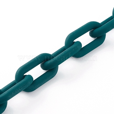 Handmade Rubberized Style Acrylic Cable Chains(AJEW-JB00868-03)-2