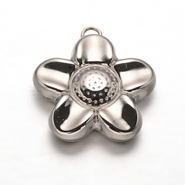 Stainless Steel Color Flower Stainless Steel Pendants