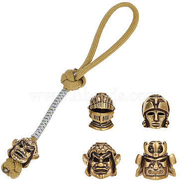 4Pcs 4 Styles Brass European Beads(KK-NB0003-58)-7