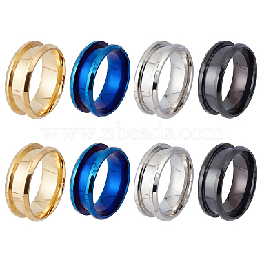 Mixed Color 316L Surgical Stainless Steel Ring Components
