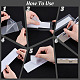 Self Adhesive Acrylic Wall Sign Holder Frame(FIND-WH0435-08)-3