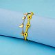 Glass Seed Braided Flower Multi-strand Bracelet(BJEW-SW00069-01)-4