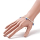 Bracelet à breloques raisin tressé graine de verre pour femme(BJEW-TA00140-03)-3