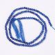 naturelles lapis-lazuli brins de perles(G-D165-B-2mm)-2
