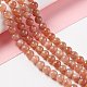 Natural Sunstone Beads Strands(X-G-A205-28B)-4