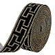 中国風のレース刺繍布リボン(OCOR-WH0067-69B)-1