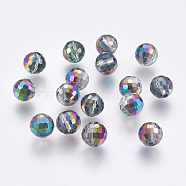 Imitation Austrian Crystal Beads, Grade AAA, Faceted(96 Facets), Round, Colorful, 7mm, Hole: 0.9~1mm(SWAR-F073-8mm-31)