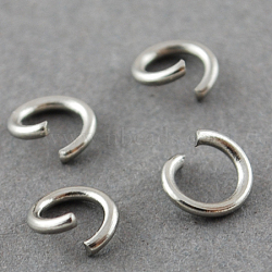 Tarnish Resistant 304 Stainless Steel Jump Rings, Open Jump Rings, Stainless Steel, 20 Gauge, 5x0.8mm, Inner Diameter: 3.4mm(A-STAS-R049-5x0.8mm)