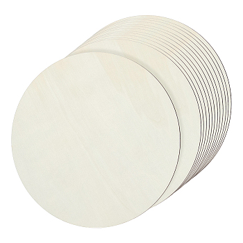 MDF Board, Flat Round, Beige, 305x5mm