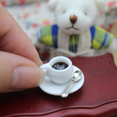 Mini Porcelain Coffee Cups with Tray & Spoon(X-BOTT-PW0001-207)-2