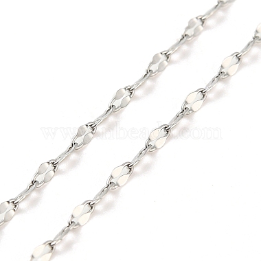 304 Stainless Steel Add a Bead Adjustable Link Chains Bracelets for Women(BJEW-M307-01F-P)-2