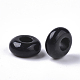 Natural Black Gemstone European Beads(G-Q503-01)-2