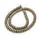 Faceted Rondelle Natural Pyrite Beads Strands(G-I126-11-3x2mm)-2