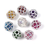 Acrylic & ABS Imitation Pearls Beads, with Iron Rhinestone Chain, for Beadable Pens Jewelry Making, Mixed Color, 18.5~19x19~20x19~20mm, Hole: 2.5~3mm(OACR-T030-20)