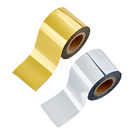 2 Rolls 2 Colors Alumite Heat Transfer Film, Sublimation Foil, Flat, Mixed Color, 42.5x0.1mm, about 60m/roll, 1 roll/color(DIY-FH0006-41)