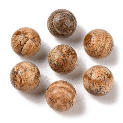 Natural Picture Jasper No Hole Sphere Beads, Round, 16mm(G-K353-04D-15)