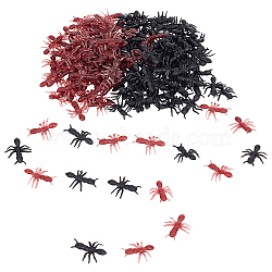 2 Bags 2 Colors Halloween Plastic Simulation Ant, for Home Decoration, Mixed Color, 17x14x3mm, 200pcs/bag, 1 bag/color(DJEW-NB0001-32)