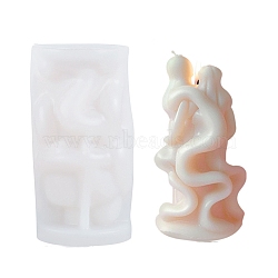 Human Silicone Molds Candle Molds, for Candle Aromatherapy Making, White, 65x127mm(SIL-B070-03D)