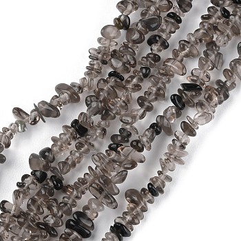 Natural Ice Obsidian Beads Strands, Chip, 1.5~4.5x3~13x2.5~8mm, Hole: 0.6mm, 30.94~31.97 inch(78.6~81.2cm)
