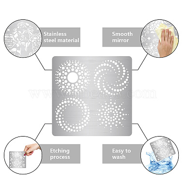 Pochoirs de Matrice de découpe de découpe en acier inoxydable(DIY-WH0238-160)-5