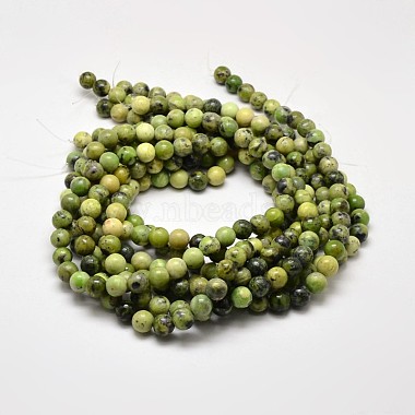 Natural Serpentine Round Beads Strands(G-F199-05-10mm)-3