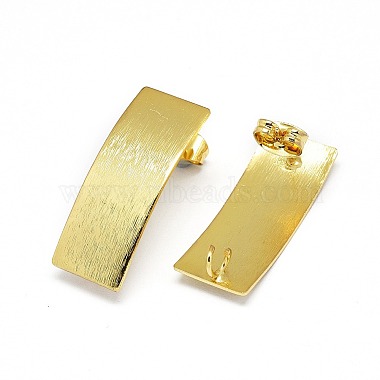 Brass Stud Earrings Findings(X-KK-O123-A)-2