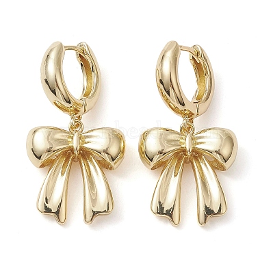 Bowknot Brass Earrings