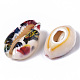Printed Natural Cowrie Shell Beads(X-SSHEL-R047-01-C05)-3