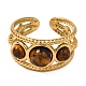 Round Natural Tiger Eye Finger Rings(RJEW-Q822-31G-01)-2