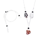 fabrication de collier de pochette en macramé avec cordon en nylon tressé réglable(NJEW-SW00019-01)-1