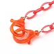 Personalized ABS Plastic Cable Chain Necklaces(NJEW-JN03476)-3