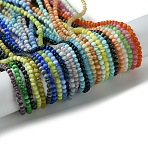 Cat Eye Beads Strands, Round, Mixed Color, 3mm, Hole: 0.5mm, about 130pcs/strand, 15.75''(40cm)(CE-Z001-02L)